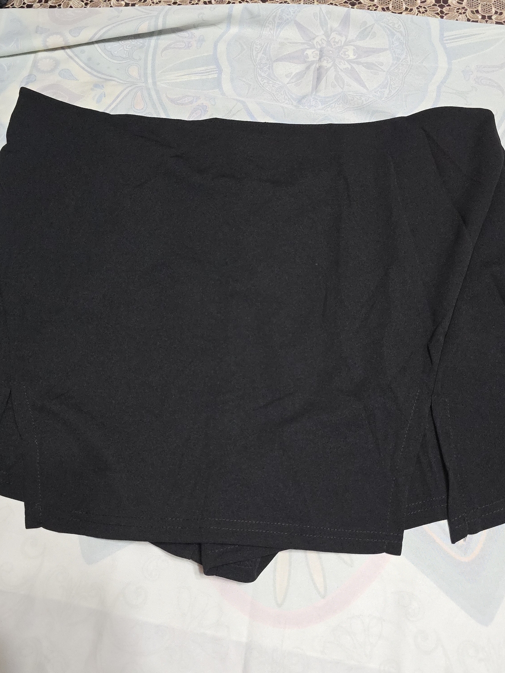 Black Women's Mini Skort - Sleek Everyday Style
